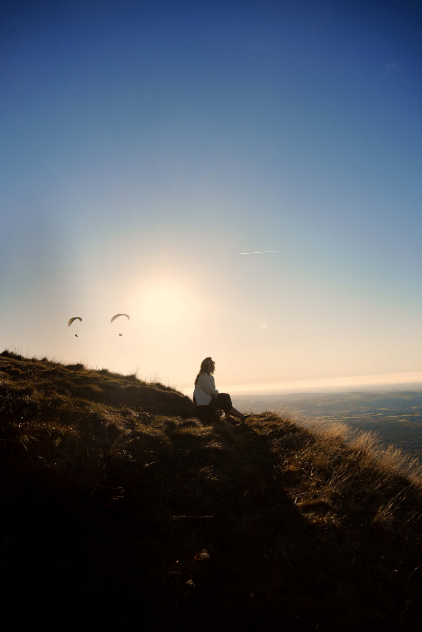 Paragliding at the Puy de D&ocirc;me
